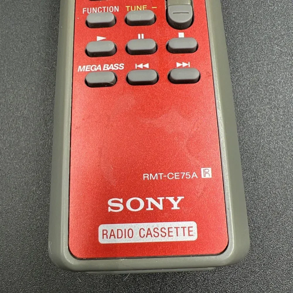 Sony OEM RMT-CE75A Gray With Red Inlay‎ Remote Control